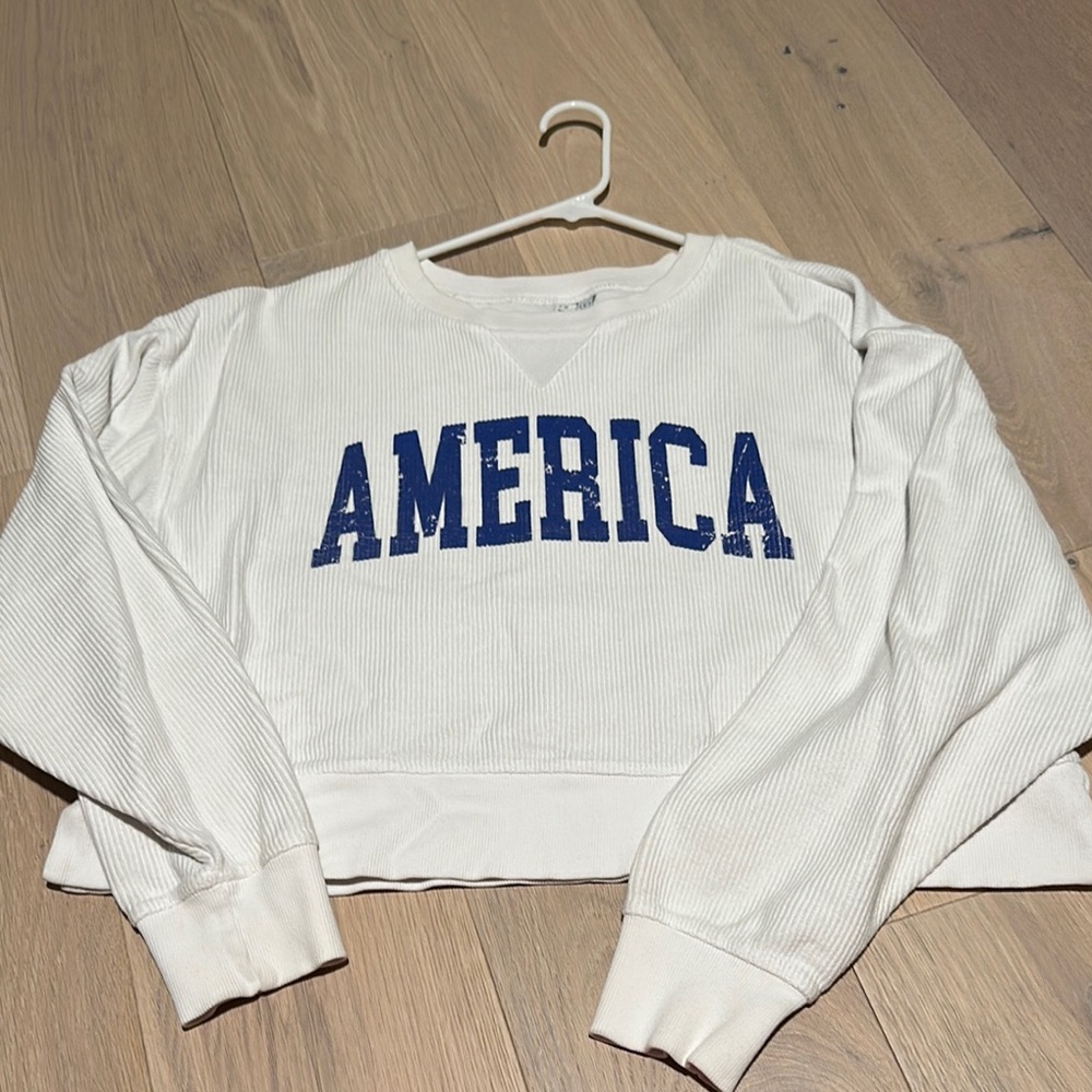 NWOT Corded Cropped Pullover